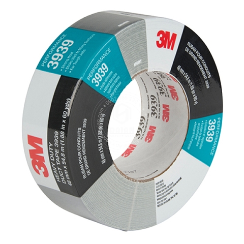 BĂNG KEO VẢI 3M™ 3939, MÀU BẠC, 48 MM X 54.8 M 9.0 MIL, 24 CUỘN/THÙNG