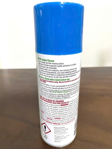 Hóa chất crc nf contact cleaner, code 2017,400g Xuất xứ: Úc