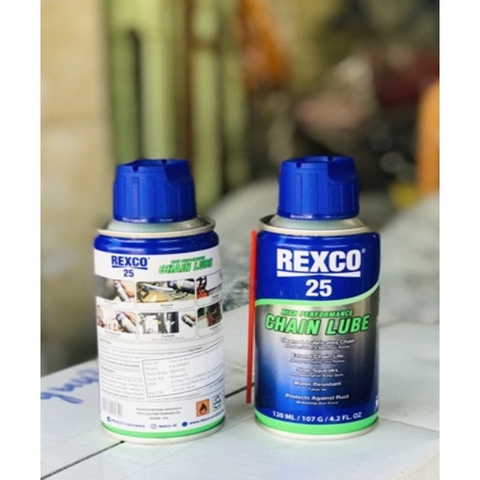 Dầu bôi trơn xích hiệu suất cao REXCO 25 CHAIN LUBE 120 ML/ 100 G/ 4.2 fl OZ