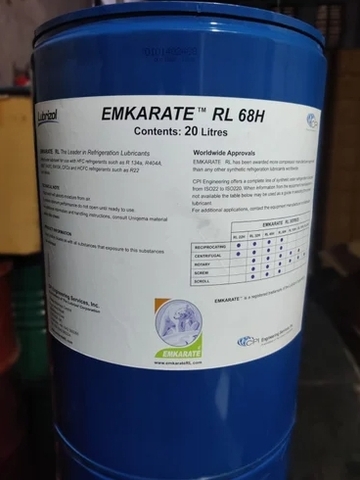Dầu máy nén lạnh gas HFC Emkarate RL 68H _ 20L/Thùng