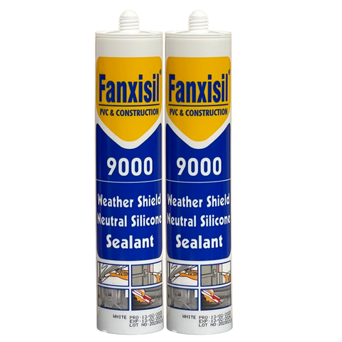 Chất trám silicone -FANXISIL 9000 PLUS - NEUTRAL SEALANT 300ML WHITE