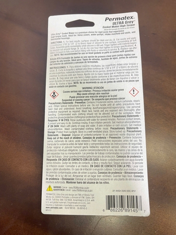 Keo - 89145 ultra grey 3.5oz, permatex