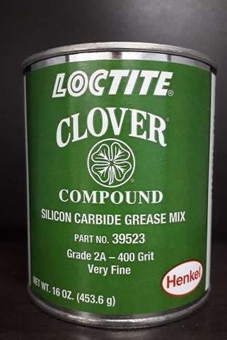 Henkel 39523 LOCTITE Clover Grade 2A- 400 Grit Silicon Carbide Grease Mix - 453.6 Gram (16 oz) Can