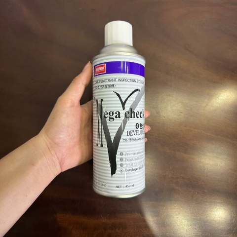 Chế phẩm mega - check developer tra lỗi bề mặt kim loại (450ml/chai)