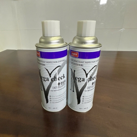 Chế phẩm mega - check developer tra lỗi bề mặt kim loại (450ml/chai)