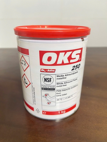 Mỡ - oks 250, 1kg, white allround paste, metal-free