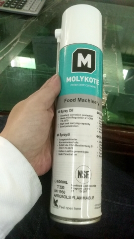 Dầu xịt molykote food machinery oil spray(400ml/chai)