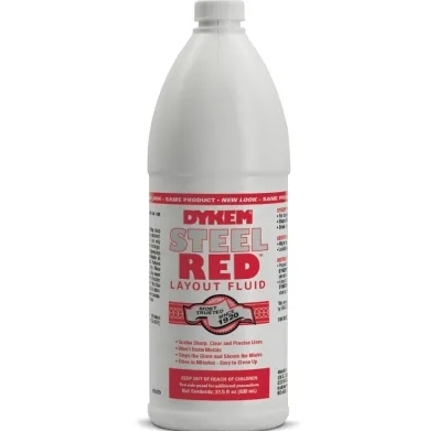 Sơn đánh dấu trên bề mặt thép - màu đỏ - 930ml, hiệu dykem , product code: 80696