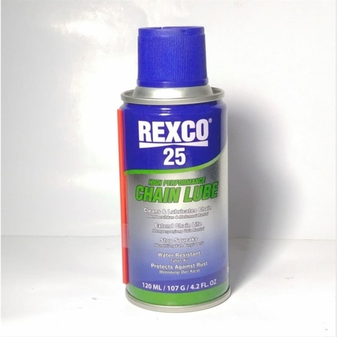 Dầu bôi trơn xích hiệu suất cao REXCO 25 CHAIN LUBE 120 ML/ 100 G/ 4.2 fl OZ