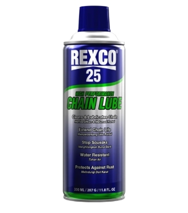 Dầu bôi trơn xích hiệu suất cao REXCO 25 CHAIN LUBE 350 ML/ 287 G/ 4.2 fl OZ