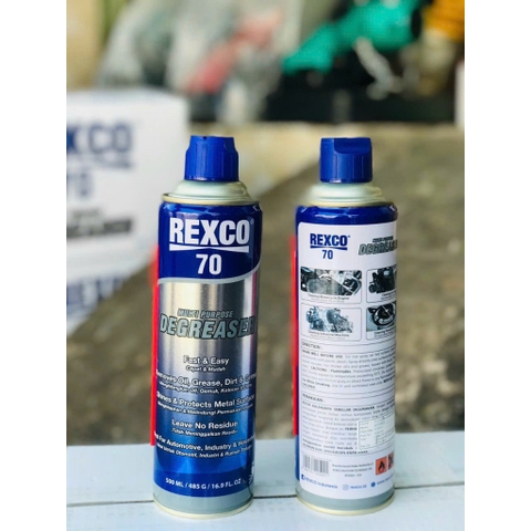 Dung dịch tẩy rửa dầu mỡ đa năng REXCO 70 MULTI PURPOSE DEGREASER 500 ML/ 485 G/ 16.9 fl OZ