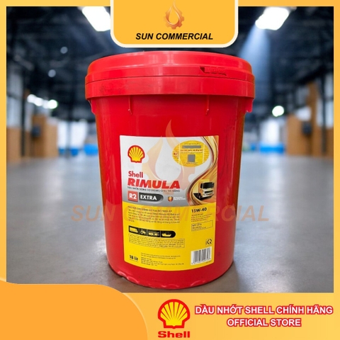 Dầu nhờn Shell Rimula R2 Extra 15W40/18L
