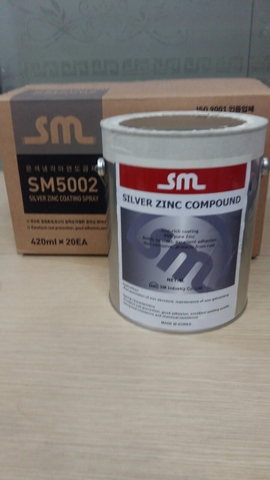 SƠN MẠ KẼM LẠNH SM SILVER ZINC COMPOUND- 4L/Thùng