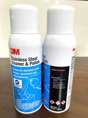 3M™ HÓA CHẤT TẨY RỬA VÀ ĐÁNH BÓNG THÉP KHÔNG GỈ 59158, 10OZ, 12 CHAI/THÙNG