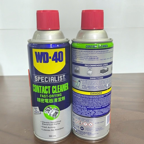 CHẤT LÀM SẠCH BỀ MẶT KHÔ NHANH WD-40 360ml Fast Drying Contact Cleaner