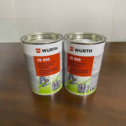 Mỡ bò Wurth chịu nhiệt cao cu-800 lon 1kg