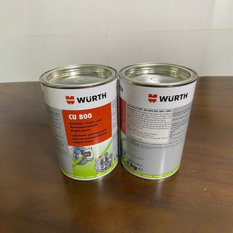 Mỡ bò Wurth chịu nhiệt cao cu-800 lon 1kg