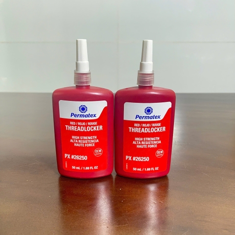 Keo Khóa Ren Đỏ Lực Khóa Cao - 26250, 50ML, Permatex® Permanent Strength Threadlocker Red