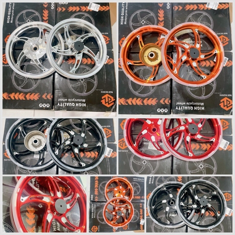 Mâm rally CNC trước 1.8 sau 2.15