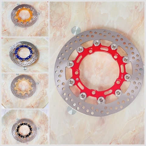 Đĩa trước Ex 150/155 size 267mm Nút inox 304 siêu sáng ( lắp mâm 5 lỗ zin )