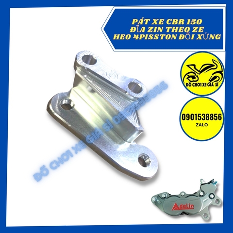 Pát trước CBR 150 xài đĩa zin heo 4 Piston đối xứng Adelin