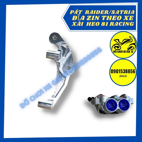 Pát trước Raider/Satria đĩa zin theo xe xài heo 81 Racing