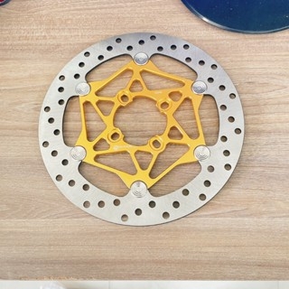 🚫 BÁN LẺ 🚫Đĩa 4 lỗ thông dụng 267mm chốt inox bằng 4 lỗ màu Vàng đồng