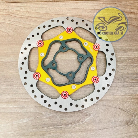 Đĩa thắng rembo over 267mm nút nhôm màu đen