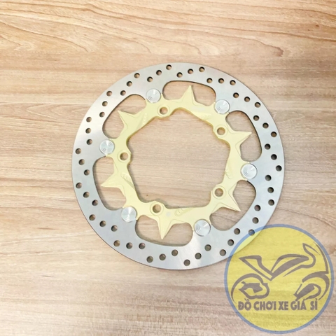 Đĩa thắng trước Ex 150/155 size 265mm 5 lỗ ( xài mâm zin ) mẫu v1 màu kem