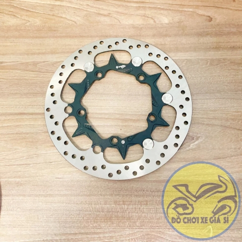 Đĩa thắng trước Ex 150/155 size 265mm 5 lỗ ( xài mâm zin ) mẫu v1 màu đen