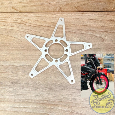 Lòng đĩa Raider/Satria 5 lỗ chia ra 4 lỗ xài bánh căm màu trắng