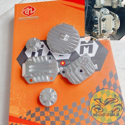 Bộ nắp đầu bò CNC Takegawa 5 món W nhỏ- lớn super dream...vv