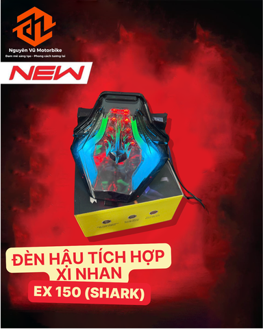 Đèn hậu tích hợp xi nhanh Ex 150 (Shark)