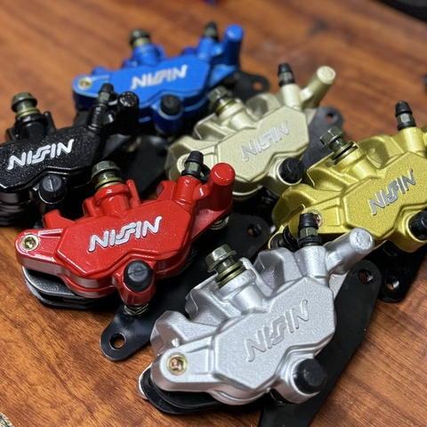 Heo 2 pis Nissin thái + Pát trước wave 100/zx/ Future neo/ dream xài đĩa 220mm lắp như zin