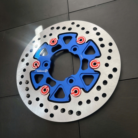 🚫 BÁN LẺ 🚫Đĩa Sau Raider Vành xéo Nút brembo MÀU XANH Dương 220mm mẫu NVM V2