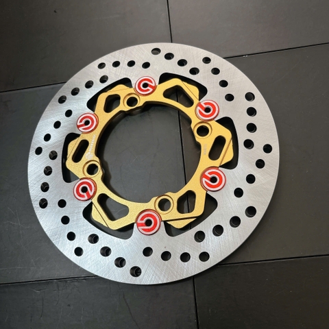 🚫 BÁN LẺ 🚫Đĩa Sau Ex 135 Vành xéo Nút brembo MÀU VÀNG ĐỒNG mẫu NVM V2