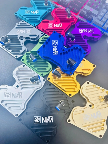 Bộ Nắp Đầu Bò Hợp Kim Nhôm CNC NVM EX135 4s, EX150 có ống hơi