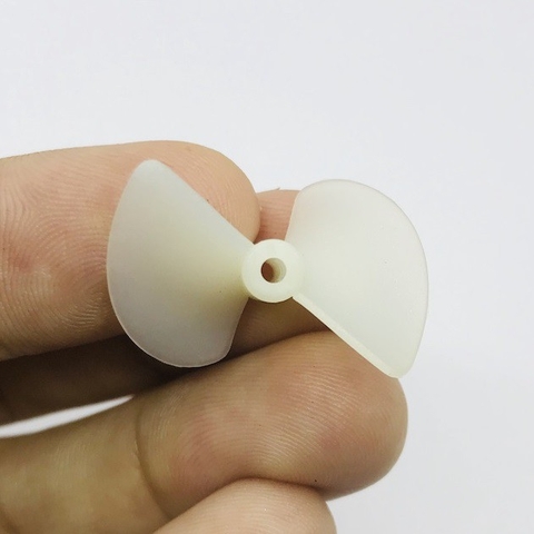 Cặp chân vịt thuận nghịch 2 cánh 26mm lỗ 2mm. Dùng chế thuyền