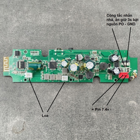 Mạch bluetooth tháo loa Sansui T8 công suất 2x15w DSP