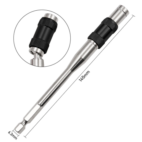 Đầu Lục Giác Dài 145mm Chuyển Hướng Bắn Vít Góc 20 Độ Có Nam Châm Giữ VITO