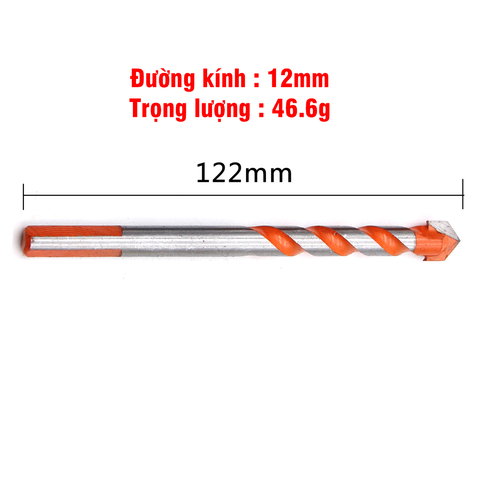 Mũi Khoan Đa Năng 2 Cạnh Chân Tam Giác VITO Khoan Tường, Kính, Đá, Gạch Men
