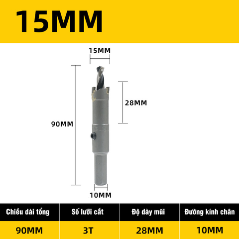 Mũi Khoét Inox, Sắt,Thép VITO Chất Liệu Hợp Kim TCT Đúc Nguyên Khối Chuyên Dụng
