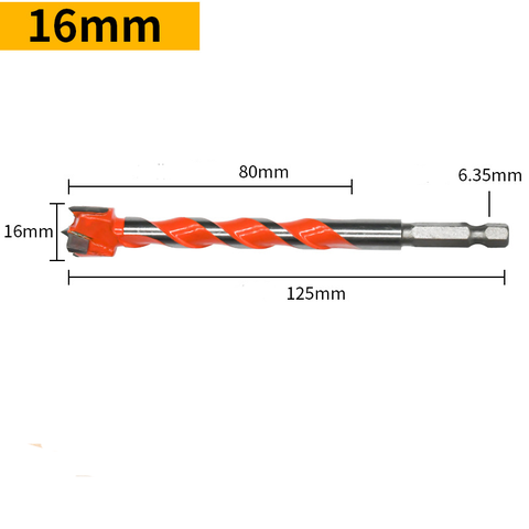 Mũi Khoan Khoét Lỗ Gỗ, Nhựa VITO Lưỡi Hợp Kim 16-25mm Chuôi Lục Giác