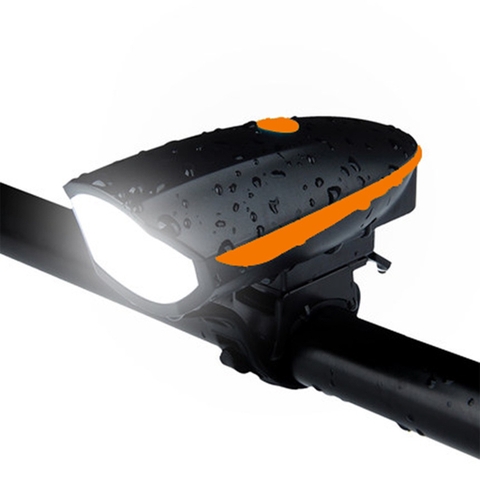 Đèn Pin Gắn Xe Đạp Thể Thao Siêu Sáng LED T6 Có Còi, Pin Sạc USB, Chồng Nước Đi Mưa
