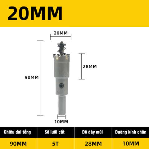 Mũi Khoét Inox, Sắt,Thép VITO Chất Liệu Hợp Kim TCT Đúc Nguyên Khối Chuyên Dụng
