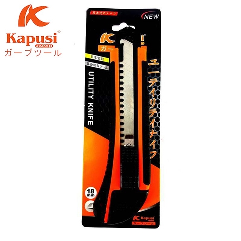 Dao Rọc Giấy KAPUSI 18mm Loại 1 Lưỡi/3 Lưỡi (Chọn Phân Loại)
