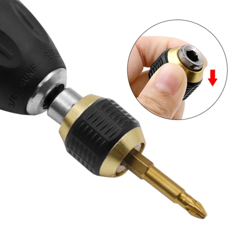 Đầu Chuyển Đối Nối Dài Bắn Vít Chân Lục Giác 6.35mm VITO Thay Vít Nhanh Có Lò Xo