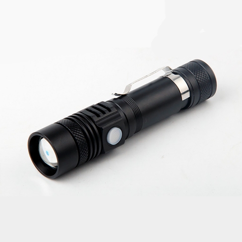 Đèn Pin Siêu Sáng LED T6 Dùng Pin 18650 Tích Hợp Cổng Sạc
