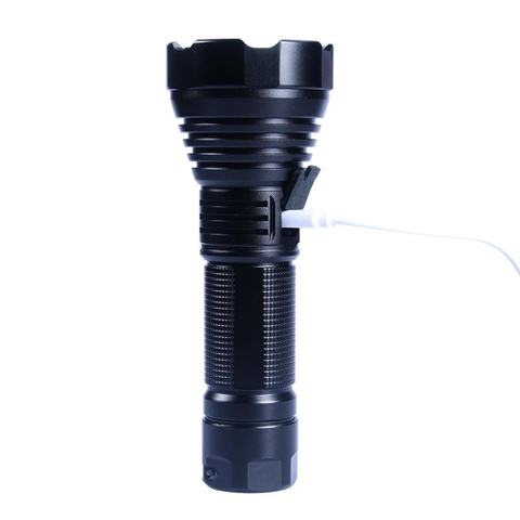 Đèn Pin Siêu Sáng LED T40 Dùng Pin 18650/26650 Có Cổng Sạc USB