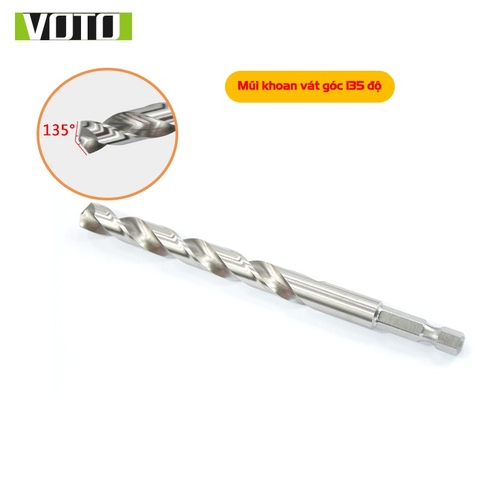 Mũi Khoan Xoắn Thép HSS Co 5% Cobalt Khoan Sắt Thép Chân Lục Giác